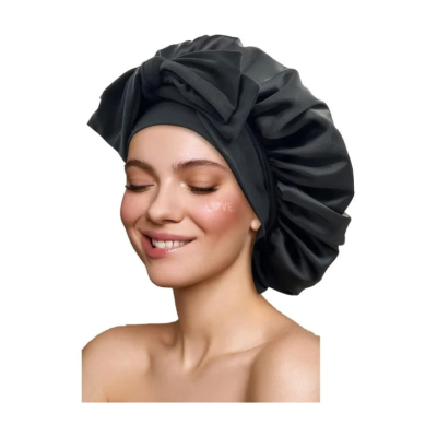 Black Wide Band Bonnet